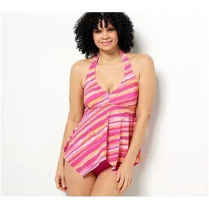 Kim Gravel x Swimsuits For All Top & Brief Set Tuquila Sunrise Plus 18 A480675